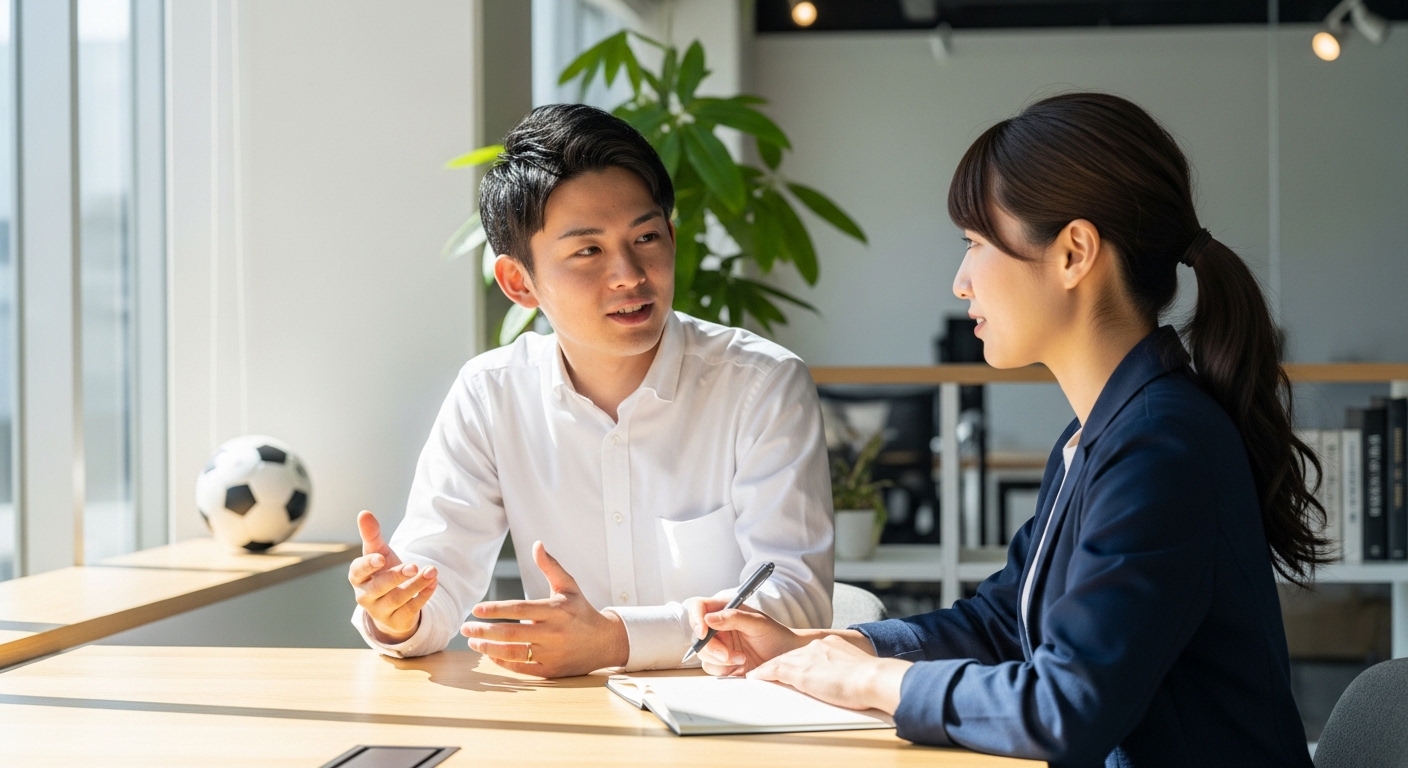 【スポーツエージェントの面接でよく聞かれる質問と回答例】採用担当が見る”情熱”と”論理性”の伝え方