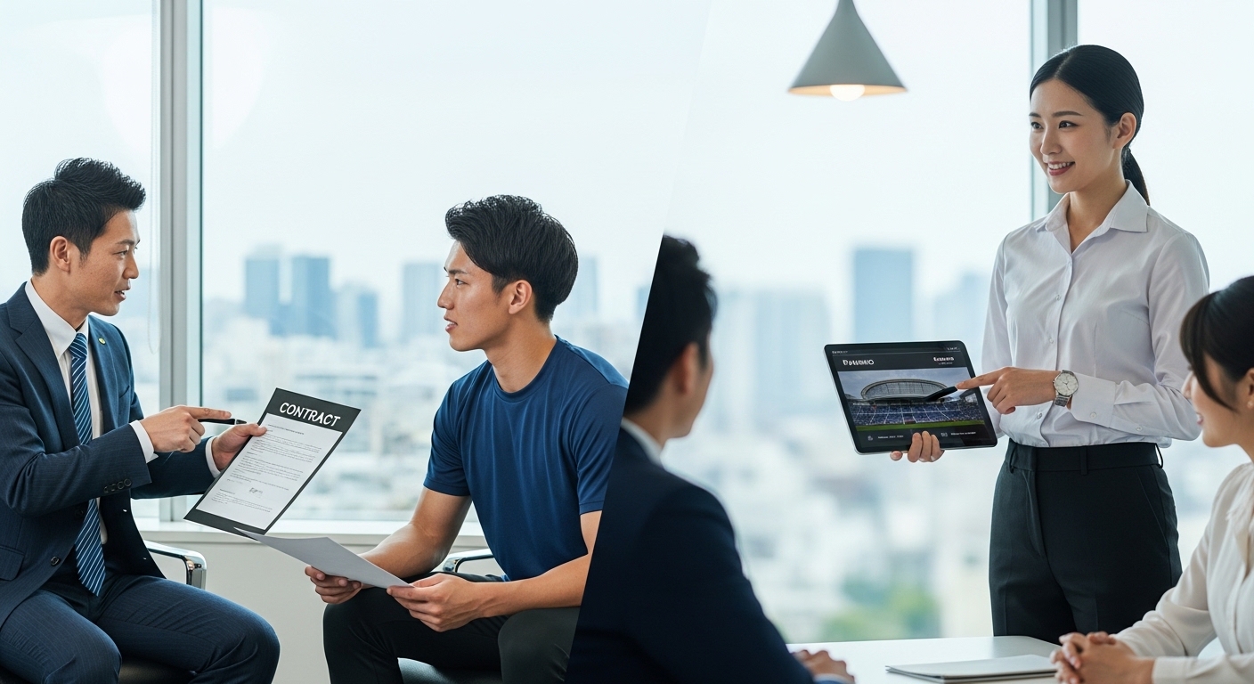 スポーツエージェントとスポンサー営業の違いとは？役割と収益構造を解説